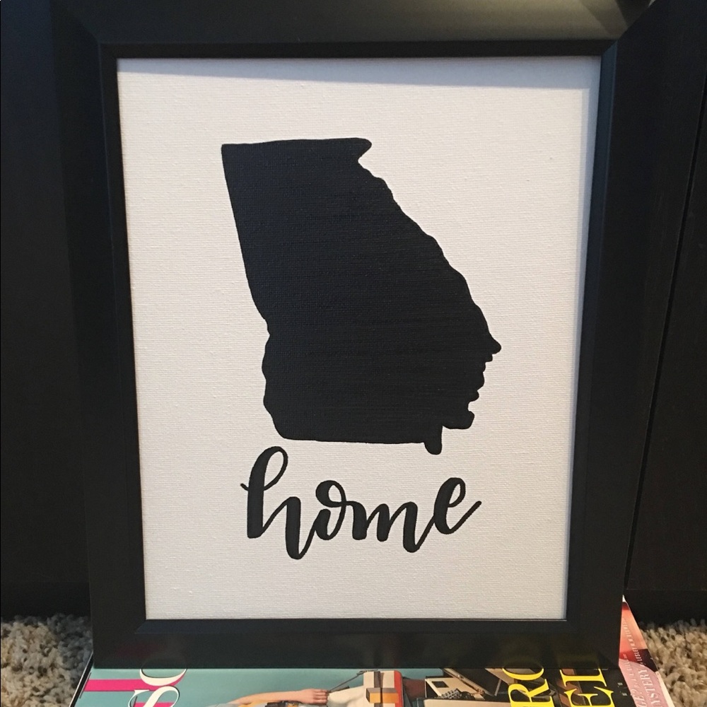 Handpainted 8x10 canvas panel art/sign Georgia